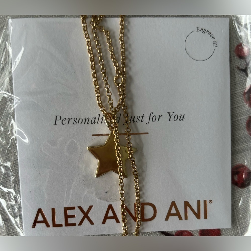 New Alex & Ani New Gold Star necklace‎